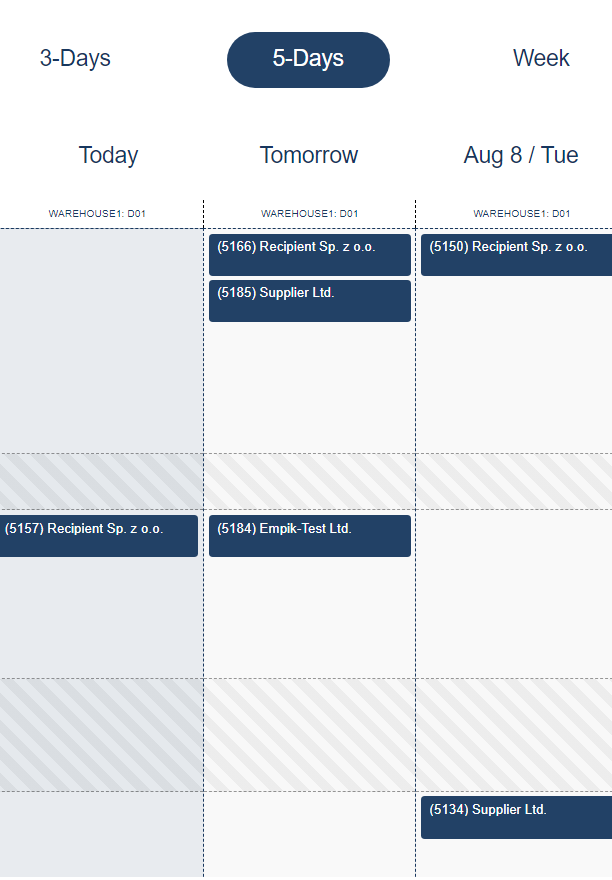 dock scheduling software mobile screenshot
